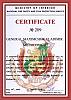 
Сертификат из Болгарии – в знак уважения подвигов Героя России генерал-майора внутренней службы Владимира Максимчука 
